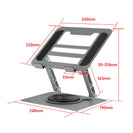 Laptop Stand Folding Lift Cooling Base Desktop Tablet Portable Adjustable Bracket Compatible With All Notebook Sliver - NZHomeware