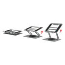 Laptop Stand Folding Lift Cooling Base Desktop Tablet Portable Adjustable Bracket Compatible With All Notebook Sliver - NZHomeware