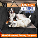 Large Pet Dog Cat Car Back Seat Cover Extender Mat Backseat Protector SUV Truck Hard Bottom Carrying Bag Waterproof Scratchproof 145x71cm - NZHomeware