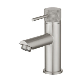 Lattice Edition Solid Brass Brushed Nickel Basin Mixer Tap Bathroom Vanity Tap - NZHomeware