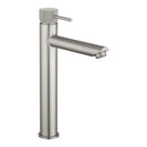 Lattice Edition Solid Brass Brushed Nickel Tall Basin Mixer Bathroom Vanity Tap - NZHomeware