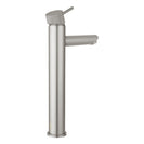 Lattice Edition Solid Brass Brushed Nickel Tall Basin Mixer Bathroom Vanity Tap - NZHomeware