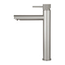 Lattice Edition Solid Brass Brushed Nickel Tall Basin Mixer Bathroom Vanity Tap - NZHomeware