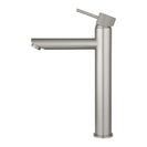 Lattice Edition Solid Brass Brushed Nickel Tall Basin Mixer Bathroom Vanity Tap - NZHomeware