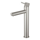 Lattice Edition Solid Brass Brushed Nickel Tall Basin Mixer Bathroom Vanity Tap - NZHomeware