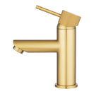 Lattice Edition Solid Brass Brushed Yellow Gold Basin Mixer Tap Bathroom Vanity Tap - NZHomeware