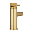 Lattice Edition Solid Brass Brushed Yellow Gold Basin Mixer Tap Bathroom Vanity Tap - NZHomeware