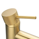 Lattice Edition Solid Brass Brushed Yellow Gold Basin Mixer Tap Bathroom Vanity Tap - NZHomeware