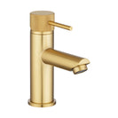 Lattice Edition Solid Brass Brushed Yellow Gold Basin Mixer Tap Bathroom Vanity Tap - NZHomeware
