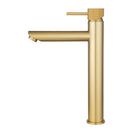 Lattice Edition Solid Brass Brushed Yellow Gold Tall Basin Mixer Bathroom Vanity Tap - NZHomeware