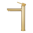 Lattice Edition Solid Brass Brushed Yellow Gold Tall Basin Mixer Bathroom Vanity Tap - NZHomeware