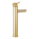 Lattice Edition Solid Brass Brushed Yellow Gold Tall Basin Mixer Bathroom Vanity Tap - NZHomeware