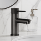 Lattice Edition Solid Brass Gunmetal Grey Basin Mixer Tap Bathroom Vanity Tap - NZHomeware