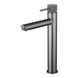 Lattice Edition Solid Brass Gunmetal Grey Tall Basin Mixer Bathroom Vanity Tap - NZHomeware