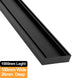 1000mm Lauxes Aluminium Midnight Slimline Tile Insert Floor Grate Drain Any Size Indoor Outdoor