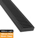 1000mm Lauxes Aluminium Midnight Wide Floor Grate Drain Any Size Indoor