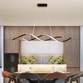 Linear DNA Black Kitchen Island Bar Light - NZHomeware