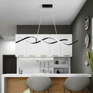 Linear DNA Black Kitchen Island Bar Light - NZHomeware