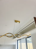Linear Golden Kitchen Island Bar Light - NZHomeware