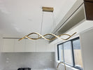 Linear Golden Kitchen Island Bar Light - NZHomeware