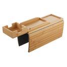 Living Room Lounge 2 In 1 Bamboo Slide - Away Sofa Armrest Tray Cup Phone Holder - NZHomeware