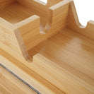 Living Room Lounge 2 In 1 Bamboo Slide - Away Sofa Armrest Tray Cup Phone Holder - NZHomeware