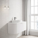 Luma 1200X455X450mm Plywood Matte White Fluted Curve Vanity With Flat Top - NZHomeware