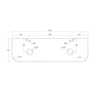 Luma 1500X455X450mm Plywood Matte White Fluted Curve Vanity With Flat Top - NZHomeware