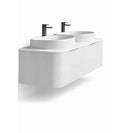 Luma 1500X455X450mm Plywood Matte White Fluted Curve Vanity With Flat Top - NZHomeware