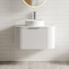 Luma 750X455X450mm Plywood Matte White Fluted Curve Vanity With Flat Top - NZHomeware