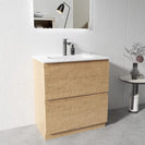 LX 750mm Plywood Floor Standing Vanity With Ceramic Basin - NZHomeware