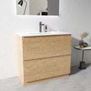 LX 900mm Plywood Floor Standing Vanity Unit With Ceramic Basin - NZHomeware