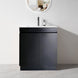 MADRID 600X460X850MM PLYWOOD FLOOR STANDING VANITY - BLACK WITH CERAMIC TOP - NZHomeware