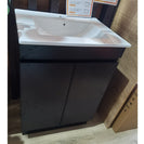 MADRID 600X460X850MM PLYWOOD FLOOR STANDING VANITY - BLACK WITH CERAMIC TOP - NZHomeware