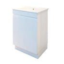 MADRID 600X460X850MM PLYWOOD FLOOR STANDING VANITY - GLOSS WHITE WITH CERAMIC TOP - NZHomeware
