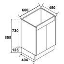 MADRID 600X460X850MM PLYWOOD FLOOR STANDING VANITY - LIGHT OAK WITH CERAMIC TOP - NZHomeware