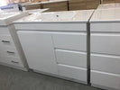 MADRID 900X460X850MM PLYWOOD FLOOR STANDING VANITY - GLOSS WHITE WITH CERAMIC TOP - NZHomeware