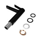 Matt Black Brass Short Basin Mixer Tap for Bathroom Vanity - NZHomeware
