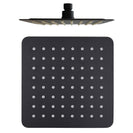 Matte Black Square Shower Head 8 inch 200mm with Ceiling Arm – Bathroom Shower Set - NZHomeware