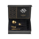 Matte Gold And Black Stainless Steel 304 Cutlery Set Dinner Knife Fork Spoon 24pcs Gift Set - NZHomeware