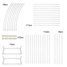 Metal Garden Arch | White/Black Climbing Plant Trellis for Roses & Vines | Wedding Arch NZ - NZHomeware