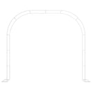 Metal Garden Arch | White/Black Climbing Plant Trellis for Roses & Vines | Wedding Arch NZ - NZHomeware
