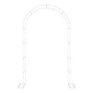 Metal Garden Arch | White/Black Climbing Plant Trellis for Roses & Vines | Wedding Arch NZ - NZHomeware