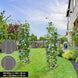 Metal Garden Arch | White/Black Climbing Plant Trellis for Roses & Vines | Wedding Arch NZ - NZHomeware