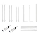 Metal Table Balloon Arch Kit, Adjustable Hight And Length Table Stand, For Birthday Party Wedding & Graduation Decorations, Christmas Decort Baby Shower Party Supplies Table Arch White - NZHomeware
