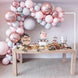 Metal Table Balloon Arch Kit, Adjustable Hight And Length Table Stand, For Birthday Party Wedding & Graduation Decorations, Christmas Decort Baby Shower Party Supplies Table Arch White - NZHomeware