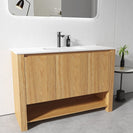 MK 1200x460x860mm Light Oak Floor Standing Vanity - NZHomeware