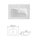 MK 600x460x860mm Light Oak Floor Standing Vanity with Ceramic Basin - NZHomeware