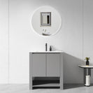 MK 750x460x860mm Grey Floor Standing Vanity with Ceramic Basin - NZHomeware