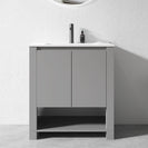 MK 750x460x860mm Grey Floor Standing Vanity with Ceramic Basin - NZHomeware